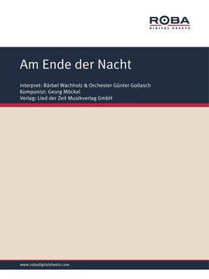 cover image of Am Ende der Nacht
